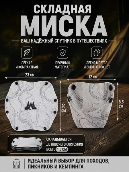 Туристическая посуда Тарелка походная