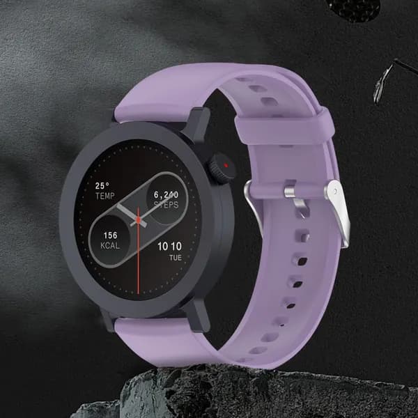 Силиконовый ремешок для часов CMF Watch Pro2 и CMF Watch Pro1, фиолетовый, с металлической застёжкой