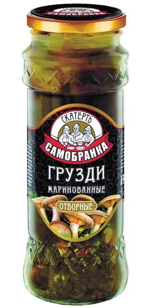 Грузди маринованные СКАТЕРТЬ-САМОБРАНКА, 370мл