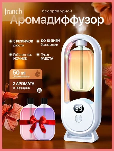 Аромадиффузор ультразвуковой gFh9dnut, белый