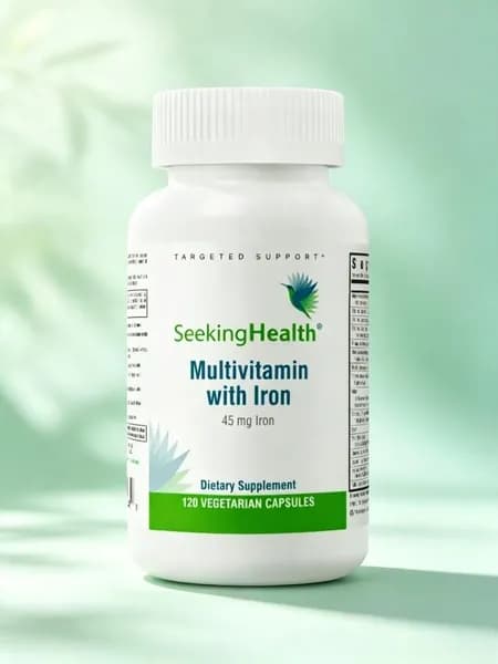 Мультивитамины Seeking Health с железом - для энергии и поддержки иммунитета, 120 капсул.