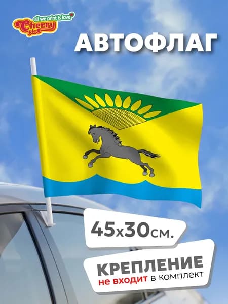 Флаг 45x30 Карасукский район (Новосибирская область)