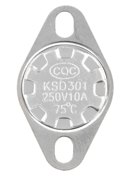 Предельный термостат с подвижным фланцем/датчик тяги/термореле KSD301 250V10A, 75 градусов С