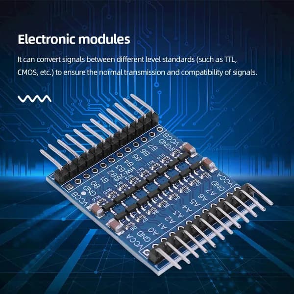 8-канальный преобразователь логических уровней I2C/UART/SPI TTL (3,3 В / 5 В)