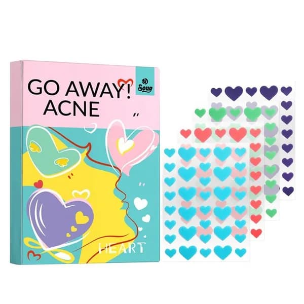 Красочные наклейки от прыщей Soug Heart