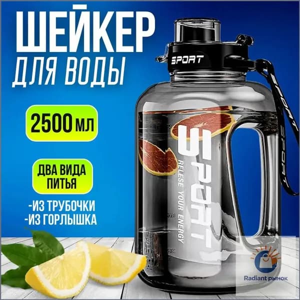 Шейкер спортивный, 2500 мл
