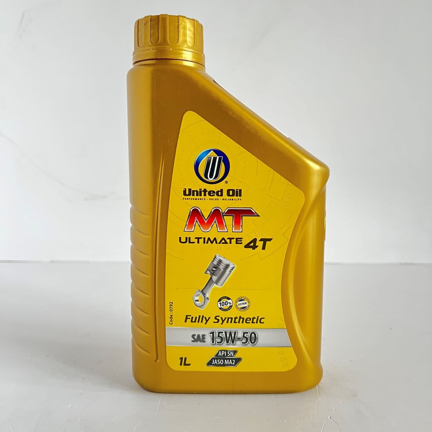 United Oil 15W-50 Масло моторное, Синтетическое, 1 л
