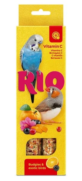 RIO Палочки для волнистых попугаев и экзотических птиц "Витамин С" 2 шт х 40 г