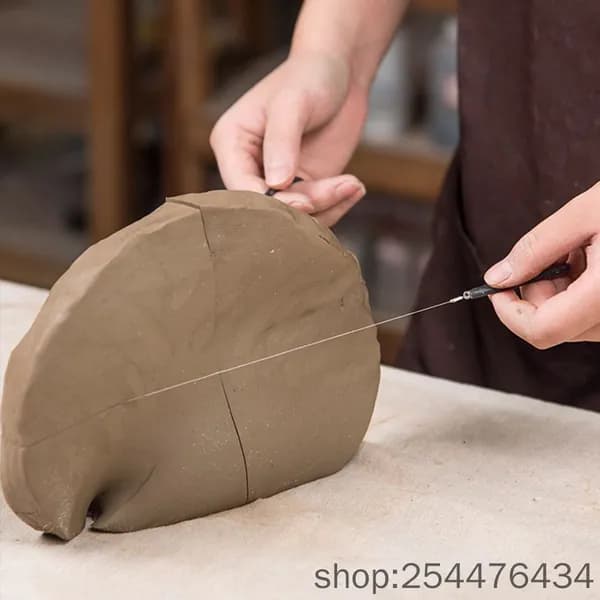 Стальной Резак для Глины с Точной Резкой, Проволока для Керамики DIY и Гжельской Техники,1,A1,белый