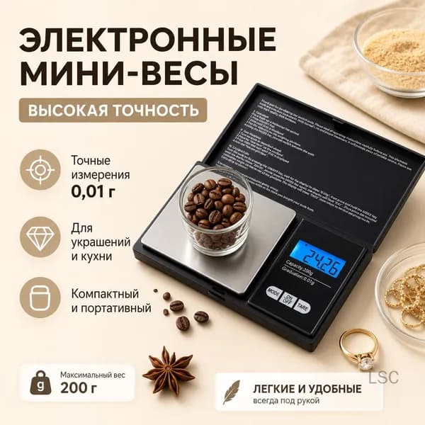 Портативные электронные весы для ювелирных изделий, черные, 500 г, точность 0,01 г, без батареи