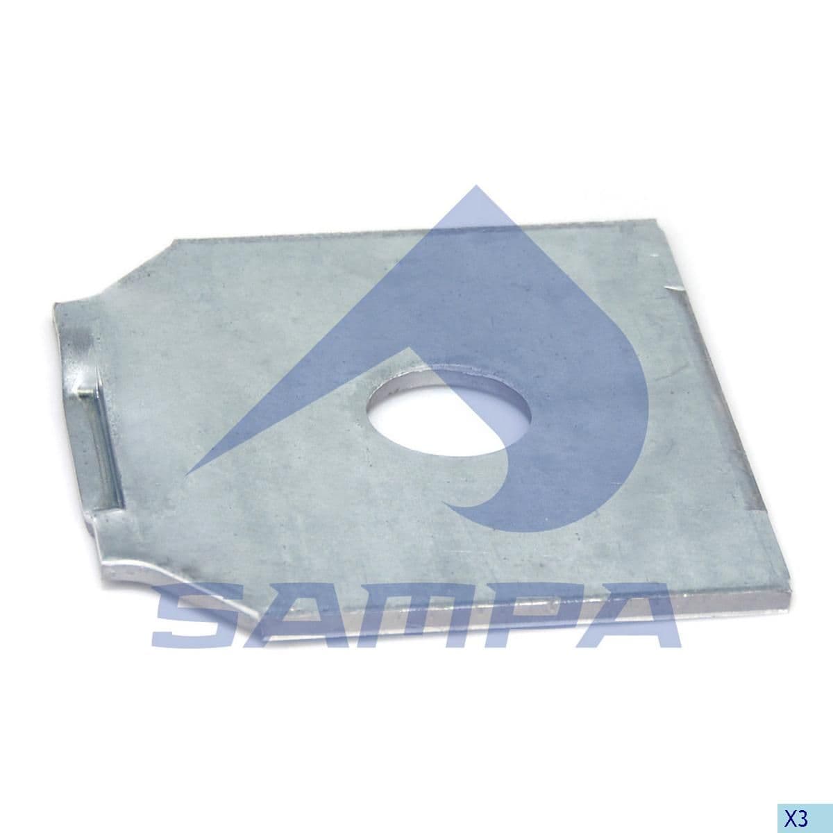 Пластина полурессоры 30,2 / 120 x 125 x 5 Sampa 114.291