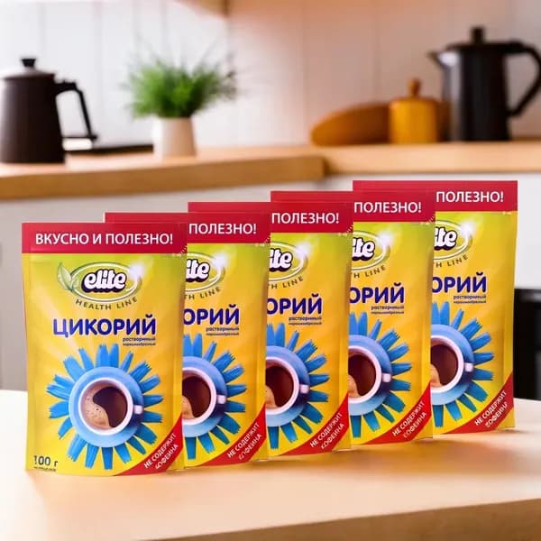 Цикорий растворимый Elite Health Line. 5 шт по 100гр.