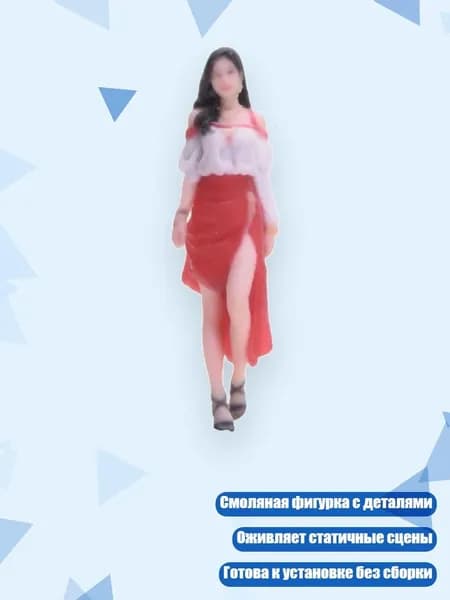Диорамная фигура 1/64 (женщина, смола), Yo4