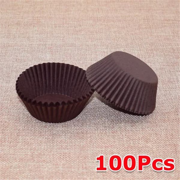 Форма для выпечки, Круглая, 5 см x 6.8 см, 100 шт