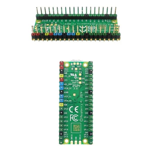 20-контактный адаптер GPIO с шагом контактов 2,54 мм, двухрядный, с цветными контактами, для платы разработки Raspberry Pi PICO W.