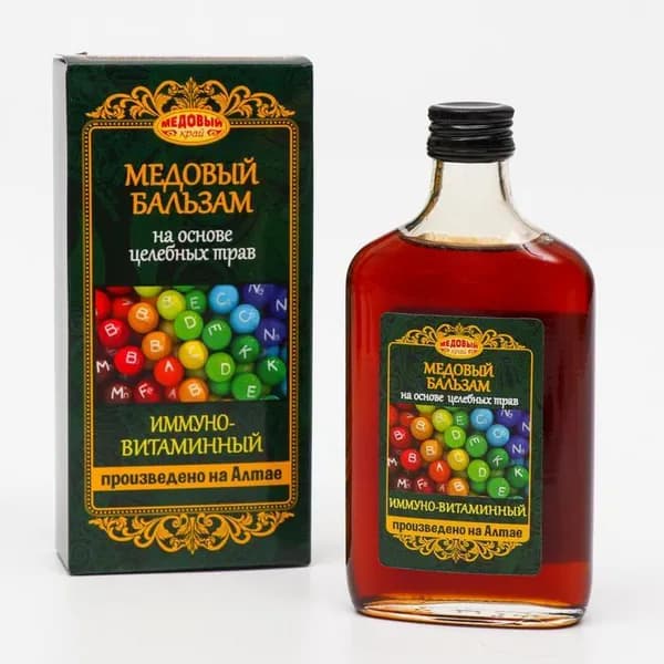Медовый бальзам "Иммуно-витаминный" алтайский, 250 мл