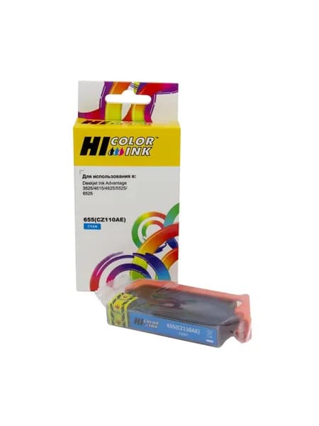 Картридж Hi-Black (HB-CZ110AE) для HP DJ IA 3525/5525/4515/4525, №655, C