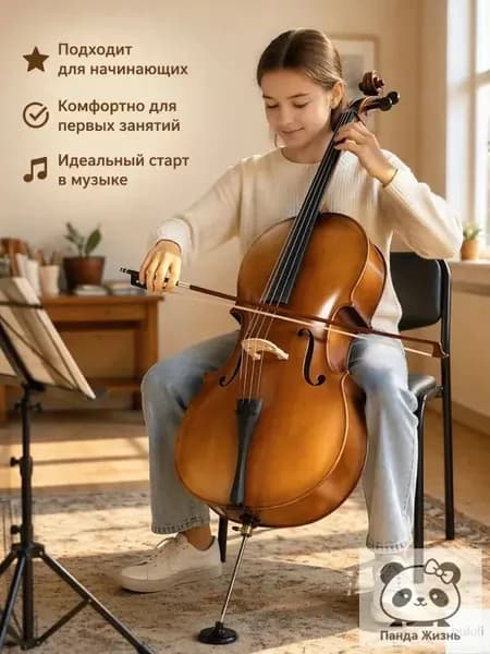 Виолончель ANTONIO LAVAZZA CL-280A 3/4 из фанеры с чехлом и смычком