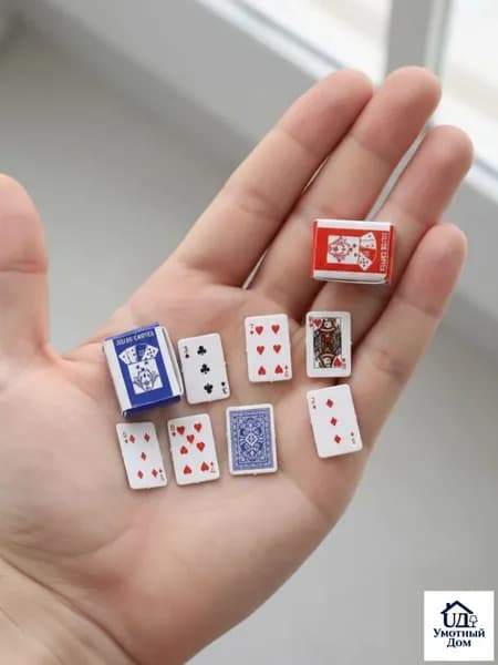 Мини-игральные Карты, 54 Карты В Колоде