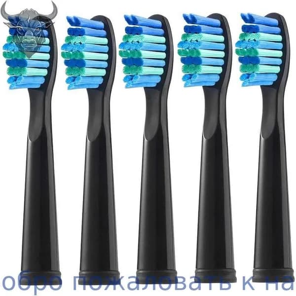 Сменные насадки для электрических зубных щеток SEAGO подходят для SG507 551 910 958 575,5 шт., черные
