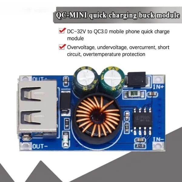 USB DC понижающий модуль 12 В 24 В для быстрой зарядки QC2.0 QC3.0 Плата для зарядки мобильного телефона Apple Huawei FCP Quick Charger