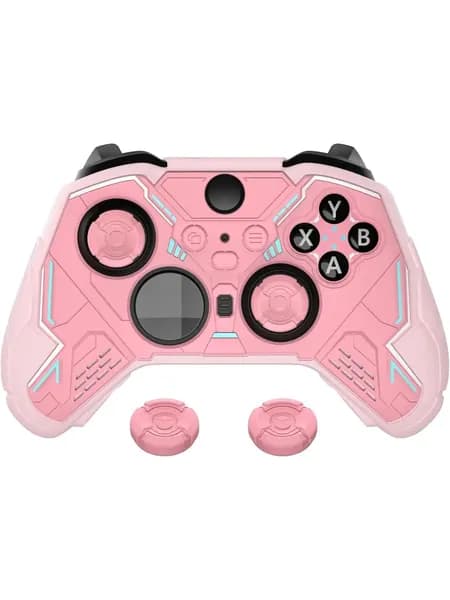 силиконовый чехол Stellar Mecha для Xbox Elite Series 2, противоскользящий с накладками на стики, Peach & Blossom Pink