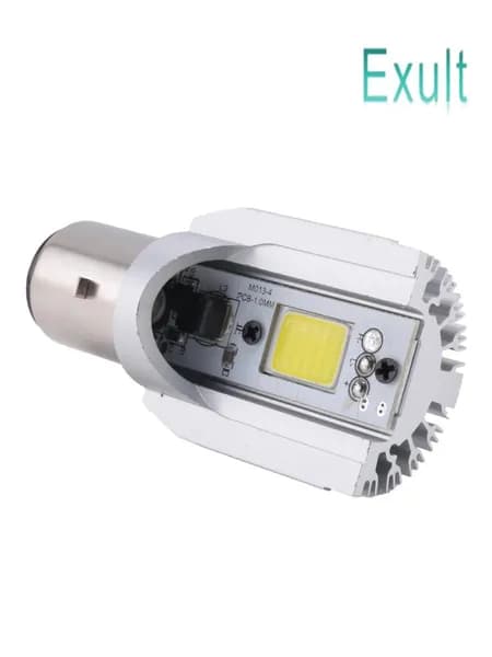 Светодиодная лампа H6 BA20D подходит для мотоциклов, совместима с BA20D/Px15D, 12W, DC 8-80V, с алюминиевым корпусом.