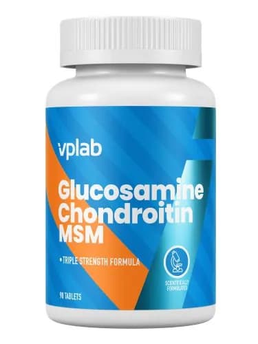 Добавка для суставов Глюкозамин Хондраитин Glucosamine Chondroitin MSM, 90 таблеток