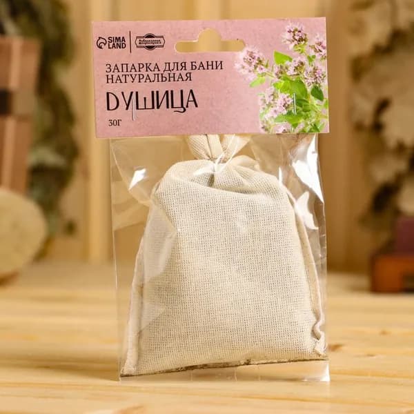 Запарка для бани Добропаровъ натуральная, аромат Душица, 30 г