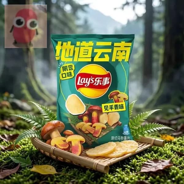 Картофельные чипсы Happy с зеленым вкусом See Hand Новый продукт 70 г