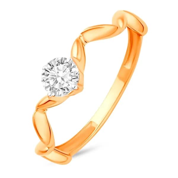 Кольцо золотое женское с фианитом 375 пробы 585GOLD