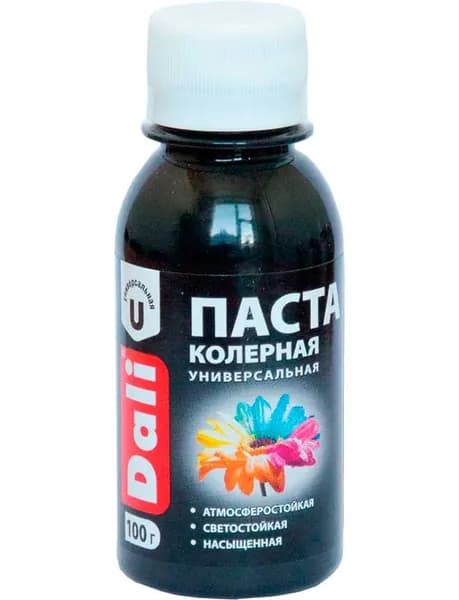 Колерная паста универсальный "DALI" /черный/ 0,1 кг