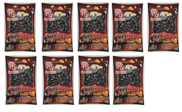 Marvelsnacks Микс Семечки+Арахис XL,вакуум, 120 г, 9 шт