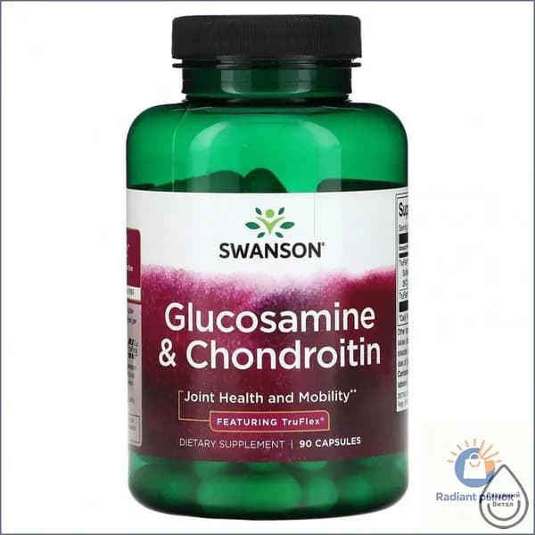 Swanson, Глюкозамин и хондроитин, с TruFlex, 90 капсул
