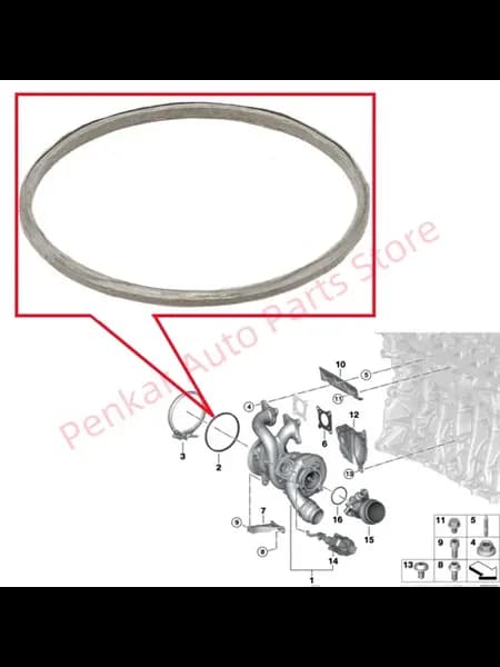 18328612538 Прокладка выхлопной трубы для BMW F20 F30 F34 G2