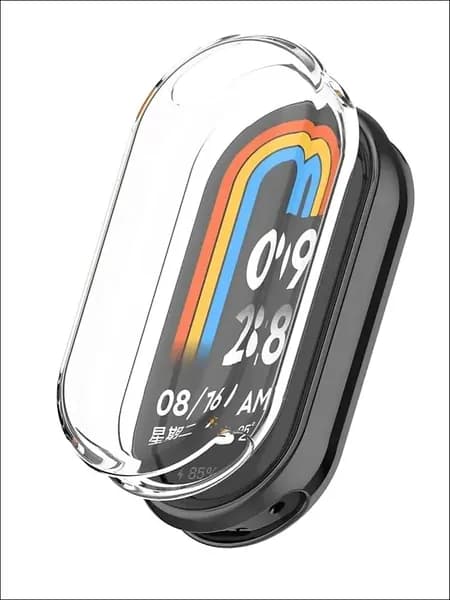 Силиконовый чехол для Xiaomi Mi Band 10 и Mi Band 9 и 8 / Защитный бампер противоударный для фитнес-браслета Ксиоми Ми Бенд 8 и Ми Бенд 9