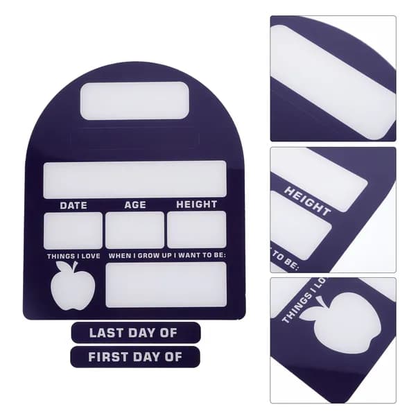 Синяя акриловая доска с возможностью стирания для первого и последнего дня школы