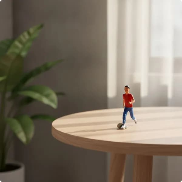 Фигурка 3D-печати, масштаб 1:64, ручная роспись, для диорамы Бегущий Красный Мальчик
