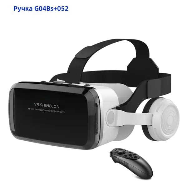Очки виртуальной реальности G04BS с Bluetooth-наушниками и контроллером 052, для смартфонов 5.5 7.2 дюйма, угол обзора 90 100