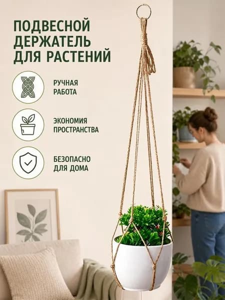 Левитирующий горшок, 1 шт, цвет бежевый