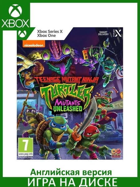 Игра TMNT Teenage Mutant Ninja Turtles (Черепашки Ниндзя): Mutants Unleashed Xbox One, Series X Диск на Xbox Английская версия