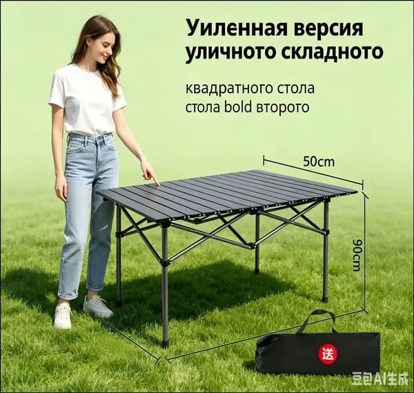 Садовый стол 90х50х50 см