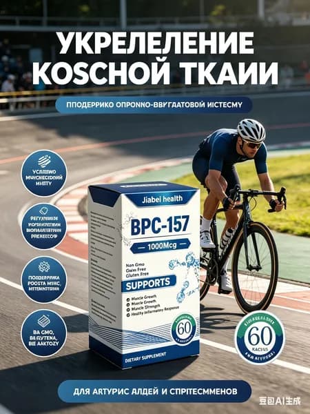 Пептид для заживления ран,желудка,суставов и связок BPC-157 Jiabei health 60 caps/ БПС-157 Jiabei Health 60 капс