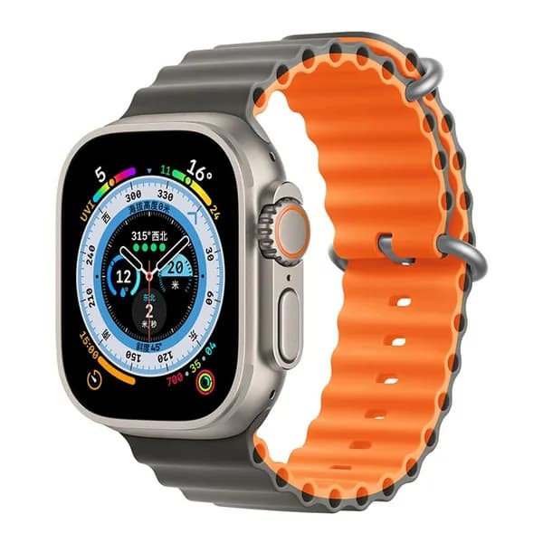 Силиконовый ремешок для смарт-часов Apple Watch Series 1-10 , SE , Ultra и Ultra 2 42mm , 44mm , 45mm , 49mm ; Браслет для умных часов Эпл Вотч