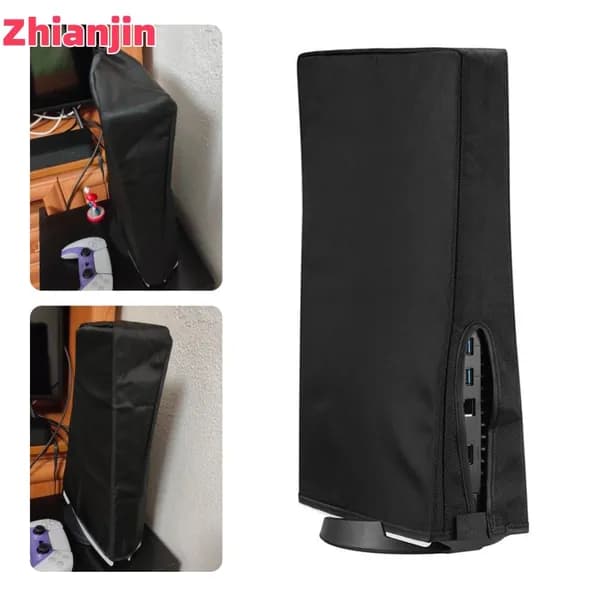 Вертикальный чехол для PS5 Slim, черный, из оксфорда