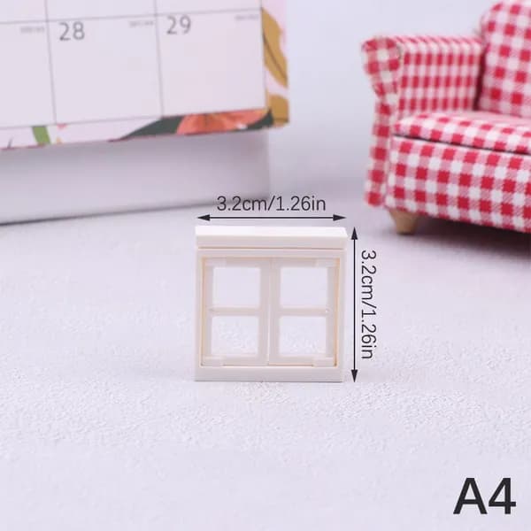 Кукольный дом DIY cabin может двигаться, чтобы открыть и закрыть миниатюрную дверь