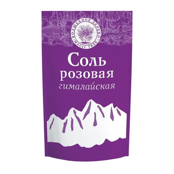 Волшебное дерево Соль розовая Гималайская крупная, 350 г //
