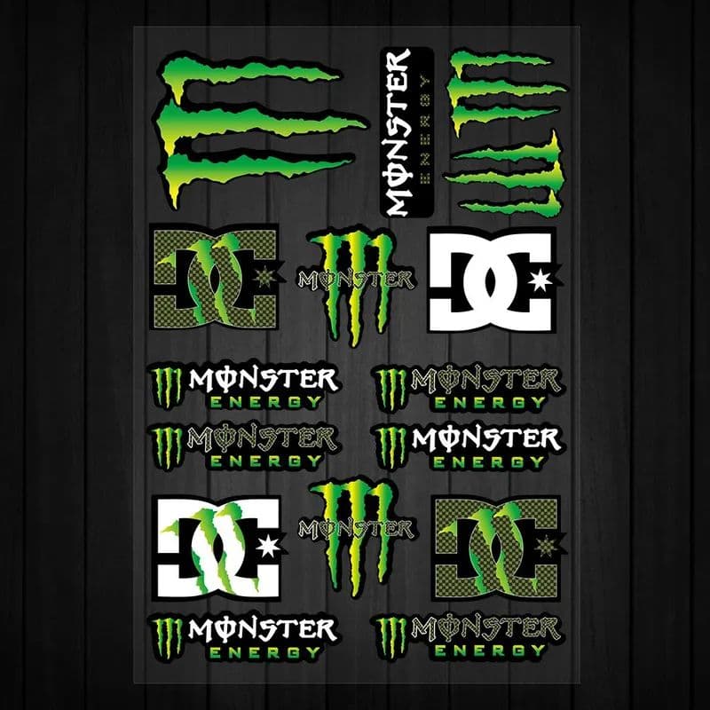 Стикеры Monster Energy Fox для мотоцикла и шлема светоотражающие водонепроницаемые износостойкие наклейки для тюнинга