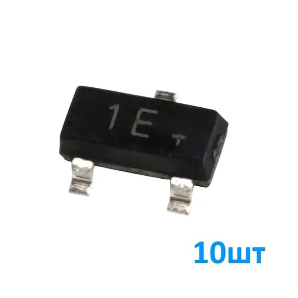 IRLML6402 10шт, (1E) Полевой транзистор P-канальный, 20В, 3.7А, 0.065Ом, корпус SOT23, маркировка 1E