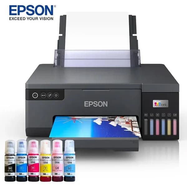 Принтер струйный Epson L8058, цветной, A4, Wi-Fi, СНПЧ, для печати фотографий и документов